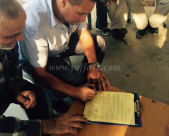 بالصور: عقد راية الصلح بين عائلتي الشمالي من الرملة وأبو صيام من اللد 